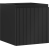 Mexen Rivel Badezimmerschrank für Waschbecken 45 cm, 1 Tür, geriffelt, Schwarz Matt - 91A21-04547-1-BF71