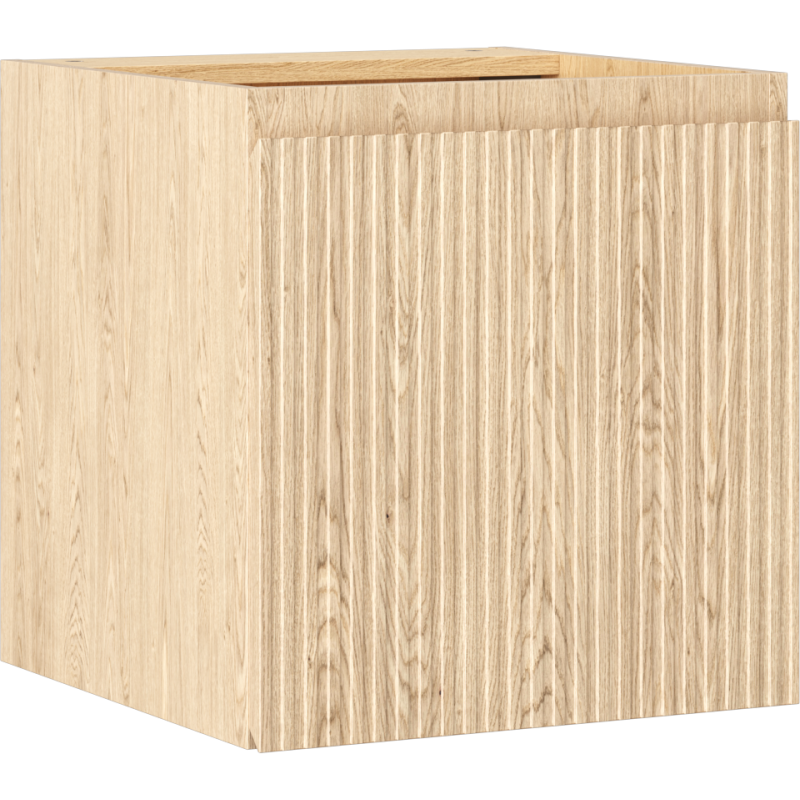Mexen Rivel Badezimmerschrank 45 cm, 1 Tür, geriffelt, Eiche - 91A21-04547-1-BF81