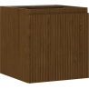 Mexen Rivel Badezimmerschrank 45 cm, 1 Tür, gerillt, Nussbaum - 91A21-04547-1-BF86
