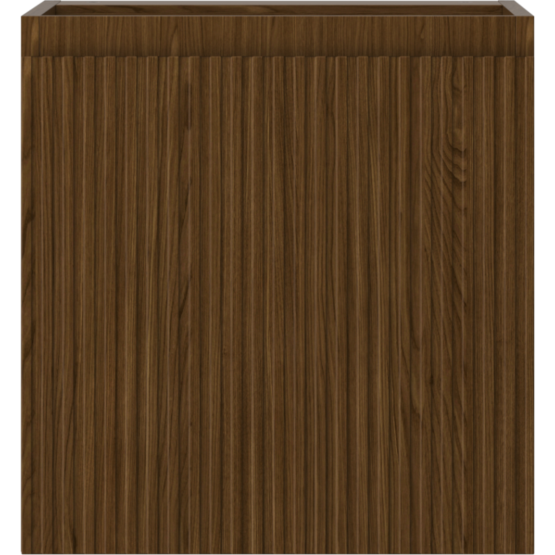 Mexen Rivel Badezimmerschrank 45 cm, 1 Tür, gerillt, Nussbaum - 91A21-04547-1-BF86