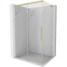 Mexen Rox L Schiebeduschkabine 105 x 90 cm, transparent, gebürstetes Gold - 8C2L-105-090-55-00