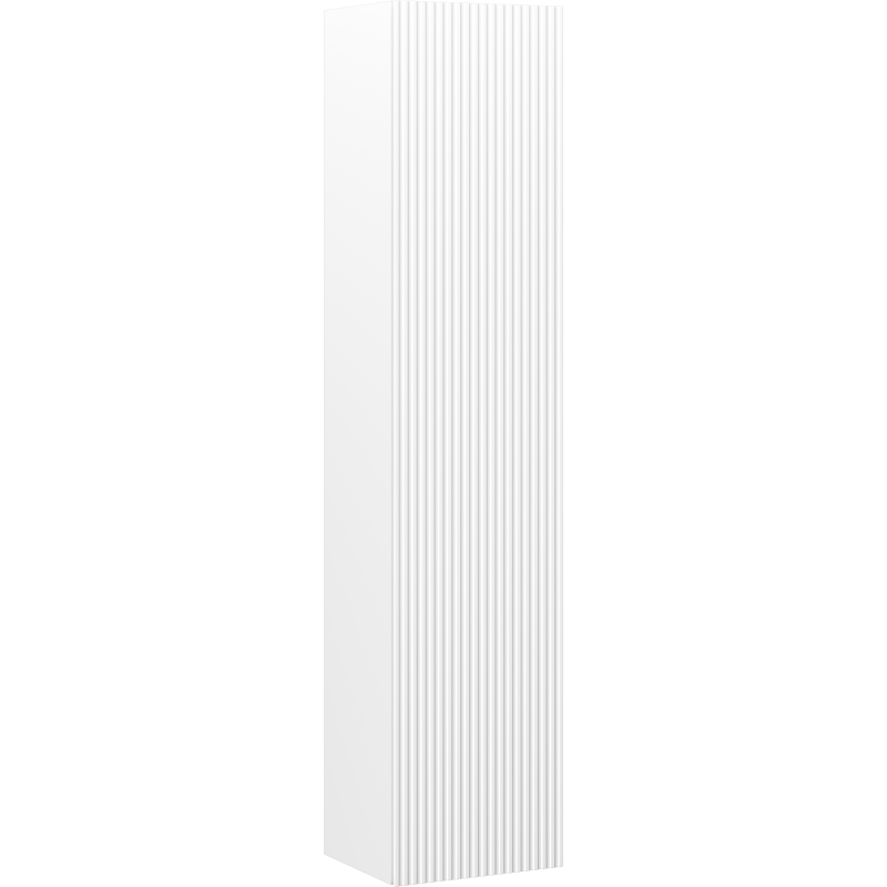 Mexen Rivel Badezimmerpfosten 35 cm, 1 Tür, gerillt, weiß matt - 91A21-03016-1-BF01