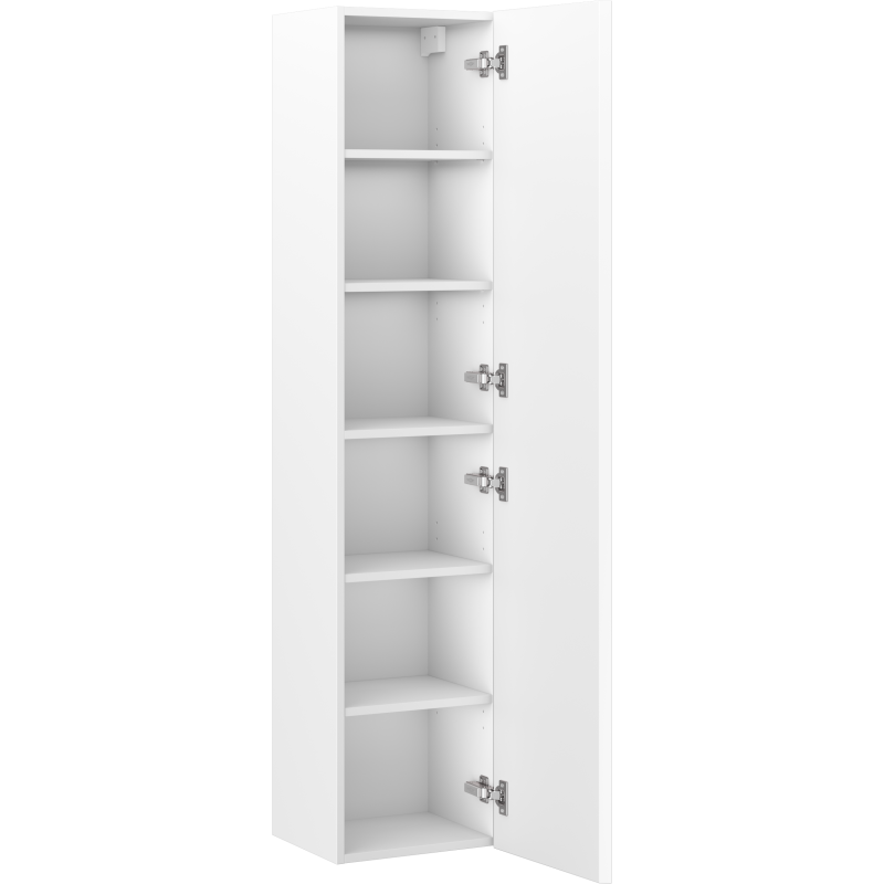 Mexen Rivel Badezimmerpfosten 35 cm, 1 Tür, gerillt, weiß matt - 91A21-03016-1-BF01