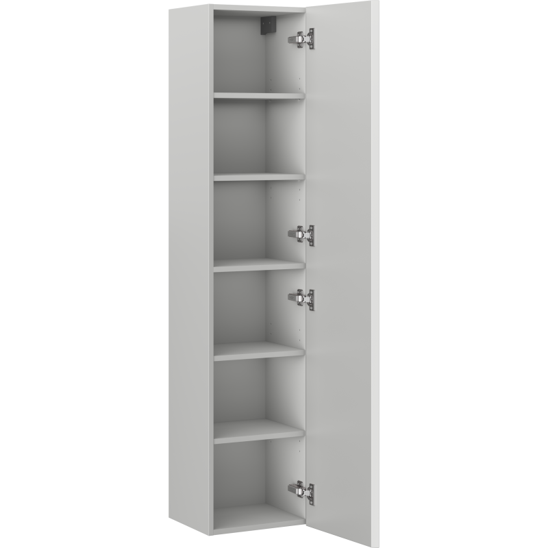 Mexen Rivel Badschrank 35 cm, 1 Tür, geriffelt, graumatt - 91A21-03016-1-BF62