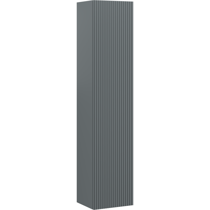 Mexen Rivel Badhochschrank 35 cm, 1 Tür, geriffelt, Graphit Matt - 91A21-03016-1-BF66