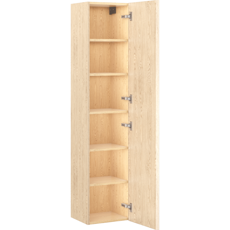 Mexen Rivel Badschrank 35 cm, 1 Tür, gerillt, Eiche - 91A21-03016-1-BF81