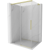 Mexen Rox L Duschkabine, verschiebbar 110 x 120 cm, transparent, gold gebürstet - 8C2L-110-120-55-00