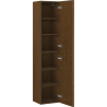 Mexen Rivel Badschrank 35 cm, 1 Tür, geriffelt, Nussbaum - 91A21-03016-1-BF86
