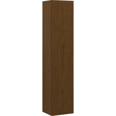 Mexen Rivel Badschrank 35 cm, 1 Tür, geriffelt, Nussbaum - 91A21-03016-1-BF86