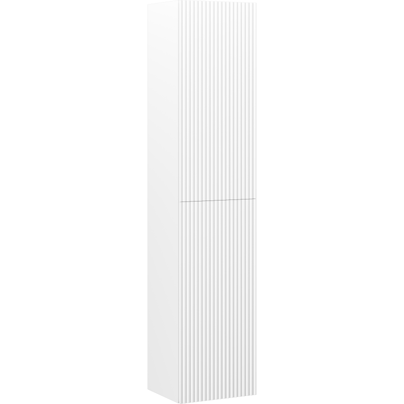 Mexen Rivel Badmöbel-Ständer 35 cm, 2 Türen, geriffelt, Weiß Matt - 91A21-03016-2-BF01
