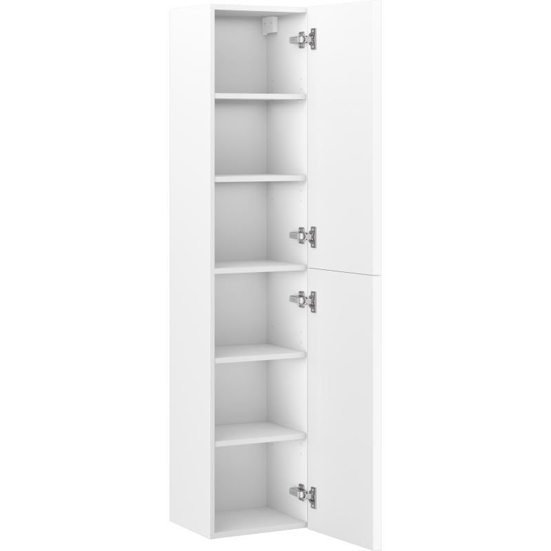Mexen Rivel Badmöbel-Ständer 35 cm, 2 Türen, geriffelt, Weiß Matt - 91A21-03016-2-BF01