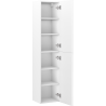 Mexen Rivel Badmöbel-Ständer 35 cm, 2 Türen, geriffelt, Weiß Matt - 91A21-03016-2-BF01