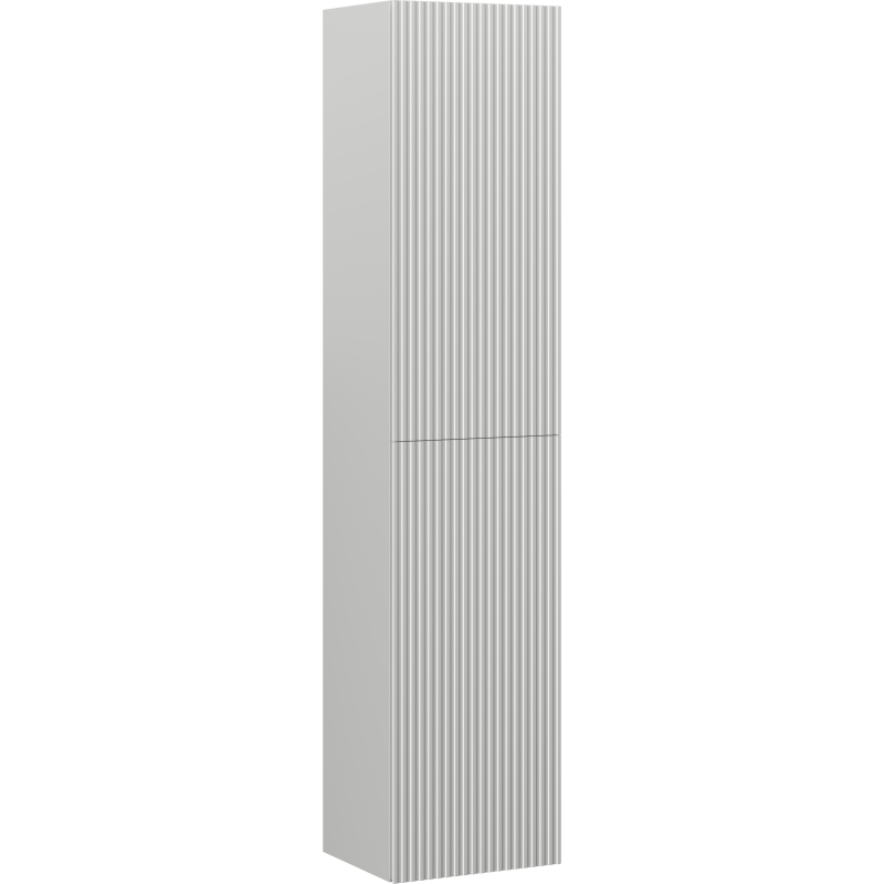 Mexen Rivel Badezimmersäule 35 cm, 2 Türen, geriffelt, graumatt - 91A21-03016-2-BF62