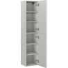 Mexen Rivel Badezimmersäule 35 cm, 2 Türen, geriffelt, graumatt - 91A21-03016-2-BF62