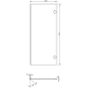 Mexen Rivel Badezimmerschrank 35 cm, 2 Türen, geriffelt, Grafit matt - 91A21-03016-2-BF66