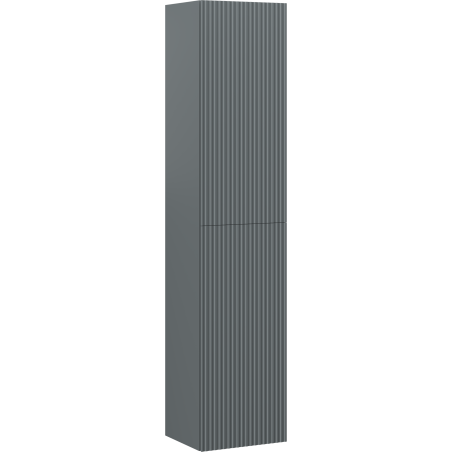 Mexen Rivel Badezimmerschrank 35 cm, 2 Türen, geriffelt, Grafit matt - 91A21-03016-2-BF66