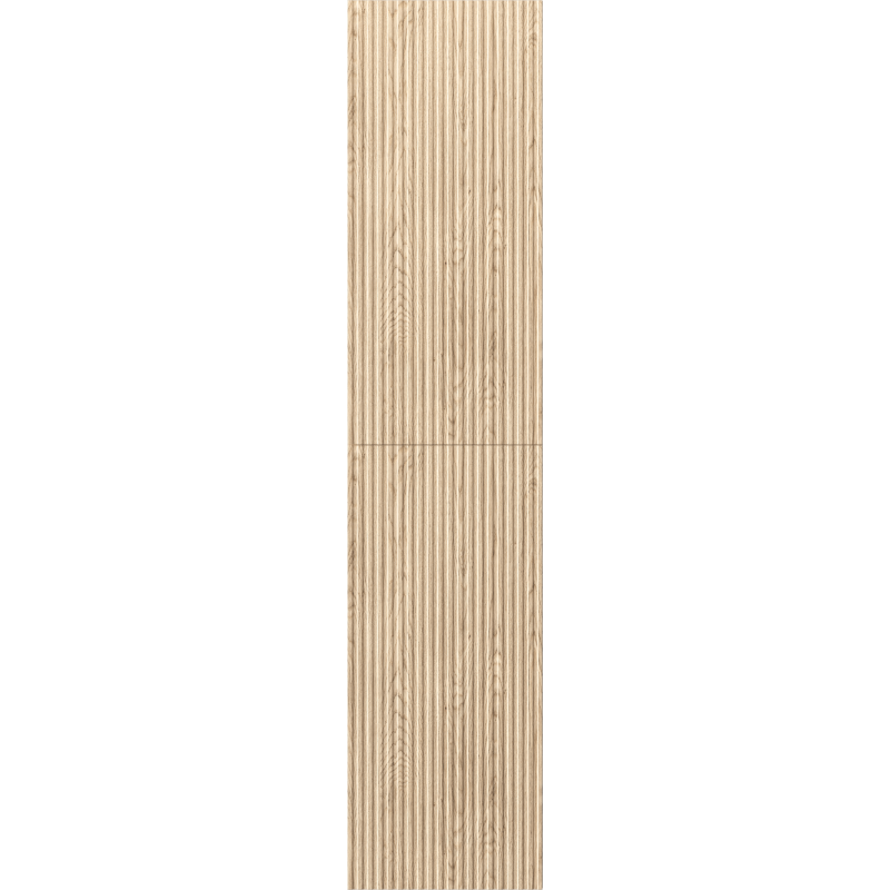 Mexen Rivel Badezimmerständer 35 cm, 2 Türen, geriffelt, Eiche - 91A21-03016-2-BF81