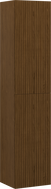 Mexen Rivel Badezimmer-Säule 35 cm, 2 Türen, geriffelt, Nussbaum - 91A21-03016-2-BF86