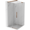 Mexen Rox L Duschkabine, schiebbar 120 x 120 cm, transparent, Roségold - 8C2L-120-120-60-00