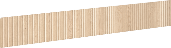 Mexen Rivel Front geriffelt für den Waschtischunterschrank 120 x 20 cm, Eiche - 91A20-1200-235-1-81