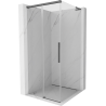Mexen Rox L Duschkabine Schiebetür 95 x 95 cm, transparent, gebürstetes Gun Gray - 8C2L-095-095-66-00