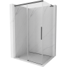 Mexen Rox L Schiebedusche 105 x 100 cm, transparent, gebürstetes Gun Grey - 8C2L-105-100-66-00