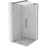 Mexen Rox L Duschkabine verschiebbar 110 x 110 cm, transparent, gebürstet gun gray - 8C2L-110-110-66-00