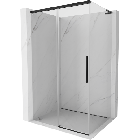Mexen Rox L Duschkabine Schiebetür 95 x 70 cm, transparent, schwarz - 8C2L-095-070-70-00