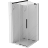 Mexen Rox L Duschkabine Schiebetür 100 x 100 cm, transparent, schwarz - 8C2L-100-100-70-00