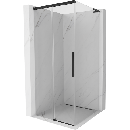 Mexen Rox L Duschkabine Schiebetür 110 x 110 cm, transparent, schwarz - 8C2L-110-110-70-00