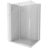 Mexen Rox Duschkabine Schiebetür 145 x 120 cm, transparent, weiß - 8C2-145-120-20-00