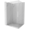 Mexen Rox Schiebeduschkabine 155 x 120 cm, transparent, weiß - 8C2-155-120-20-00