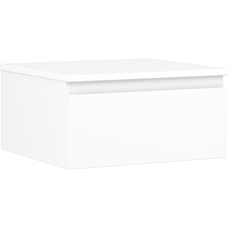 Mexen Orio Badezimmer-Unterschrank 50 cm mit Arbeitsplatte, 1 Schublade, weiß matt - 91A10-05023-1-BFC01