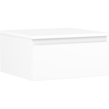 Mexen Orio Badezimmer-Unterschrank 50 cm mit Arbeitsplatte, 1 Schublade, weiß matt - 91A10-05023-1-BFC01