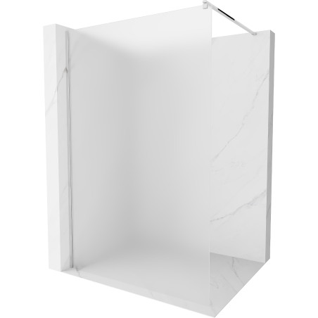 Mexen Kioto Duschwand Walk-in 80 x 200 cm, Frost 8 mm, Chrom - 800-080-101-01-30