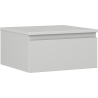 Mexen Orio Badezimmerschrank unter dem Waschbecken 50 cm mit Arbeitsplatte, 1 Schublade, grau matt - 91A10-05023-1-BFC62