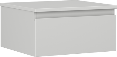 Mexen Orio Badezimmerschrank unter dem Waschbecken 50 cm mit Arbeitsplatte, 1 Schublade, grau matt - 91A10-05023-1-BFC62