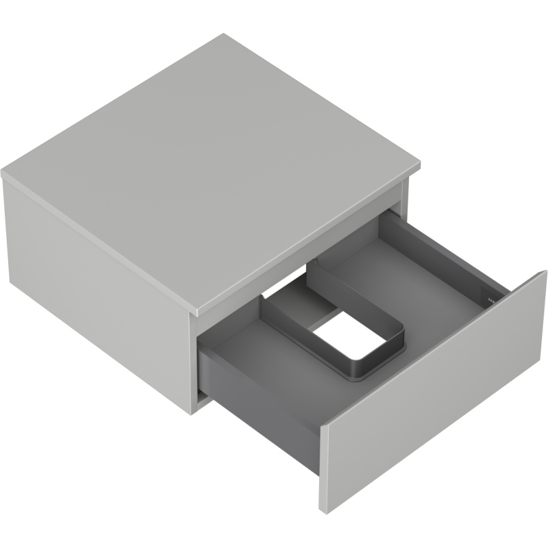 Mexen Orio Badezimmerschrank unter dem Waschbecken 50 cm mit Arbeitsplatte, 1 Schublade, grau matt - 91A10-05023-1-BFC62