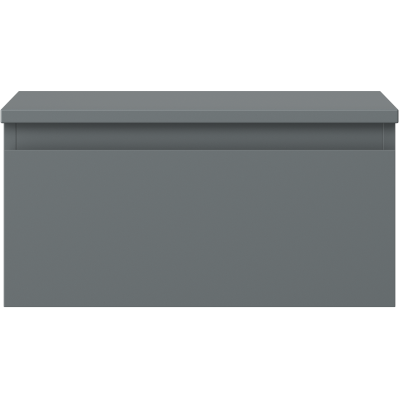 Mexen Orio Badezimmerschrank mit Waschtischplatte 50 cm, 1 Schublade, Grafit matt - 91A10-05023-1-BFC66
