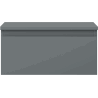 Mexen Orio Badezimmerschrank mit Waschtischplatte 50 cm, 1 Schublade, Grafit matt - 91A10-05023-1-BFC66
