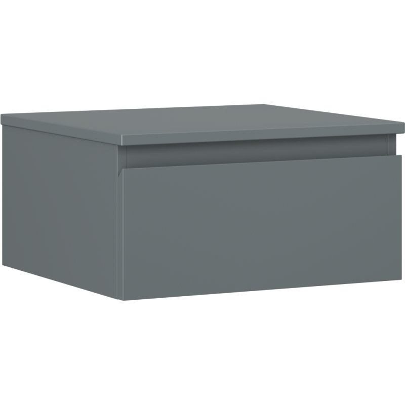 Mexen Orio Badezimmerschrank mit Waschtischplatte 50 cm, 1 Schublade, Grafit matt - 91A10-05023-1-BFC66
