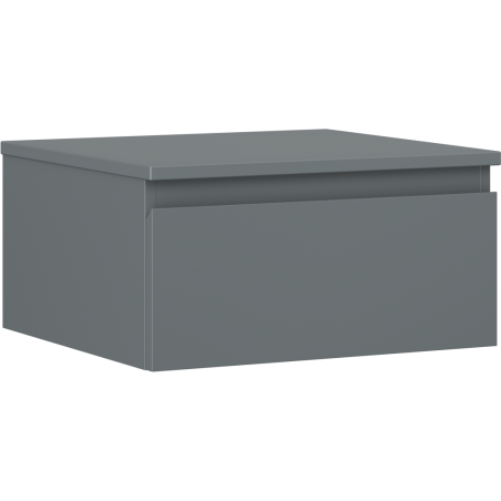 Mexen Orio Badezimmerschrank mit Waschtischplatte 50 cm, 1 Schublade, Grafit matt - 91A10-05023-1-BFC66