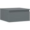 Mexen Orio Badezimmerschrank mit Waschtischplatte 50 cm, 1 Schublade, Grafit matt - 91A10-05023-1-BFC66