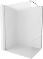Mexen Kioto Duschwand Walk-in 100 x 200 cm, frost 8 mm, Chrom - 800-100-101-01-30