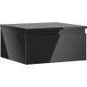 Mexen Orio Badezimmerschrank unter Waschbecken 50 cm mit Arbeitsplatte, 1 Schublade, schwarzer Hochglanz - 91A10-05023-1-BFC70
