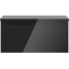 Mexen Orio Badezimmerschrank unter Waschbecken 50 cm mit Arbeitsplatte, 1 Schublade, schwarzer Hochglanz - 91A10-05023-1-BFC70