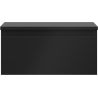 Mexen Orio Badezimmerschrank 50 cm mit Arbeitsplatte, 1 Schublade, Schwarz Matt - 91A10-05023-1-BFC71