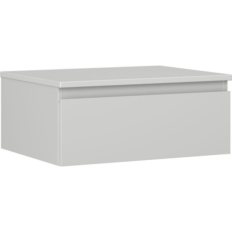 Mexen Orio Badezimmerschrank, 60 cm mit Arbeitsplatte, 1 Schublade, Grau matt - 91A10-06023-1-BFC62
