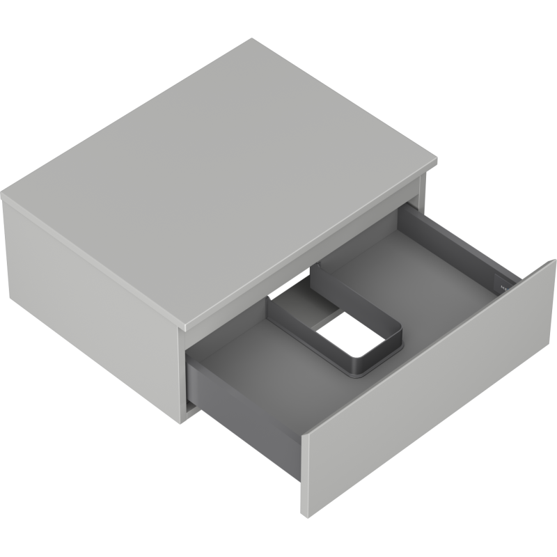 Mexen Orio Badezimmerschrank, 60 cm mit Arbeitsplatte, 1 Schublade, Grau matt - 91A10-06023-1-BFC62
