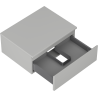 Mexen Orio Badezimmerschrank, 60 cm mit Arbeitsplatte, 1 Schublade, Grau matt - 91A10-06023-1-BFC62